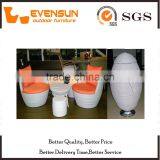 5PCS Garden Stacking Set Wicker Sofa Set Furniture thumbnail-2