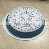 Hot Sale Oval Plastic TPR Folding Basket Collapsible Vegetable Colander thumbnail-3