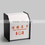 Factory Custom Cheap Black Acrylic Business Card Holder thumbnail-2