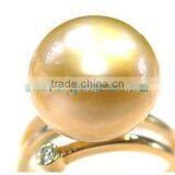 Gold Ring With South Sea Pearl thumbnail-1