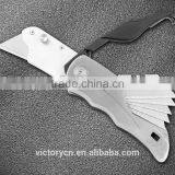 Siliver Utility Paper Cutter Make of 3Cr14 Stainless Steel With Glass Breaker YJ-20400 thumbnail-1