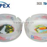 Round Printing Glass Ashtray