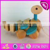 High Quality Creative Educational Toddler Toys Vehicle Drag and Pull Toy for Children W05B104 thumbnail-3