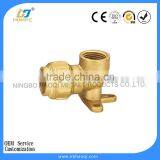 Brass Wall Plate Elbow Compression Fitting thumbnail-2