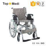 Topmedi Foldable Aluminum Manual Wheelchair With Swing Away Armrest thumbnail-1