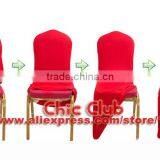 100 PCS Stretch Elastic Universal White Spande Wedding Chair Covers for Weddings Party Banquet Hotel Lycra Polyester Fabric thumbnail-6