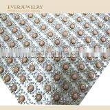24*40cm Hot Fix Square Crystal Rhinestone Mesh Bling 10*10cm thumbnail-1