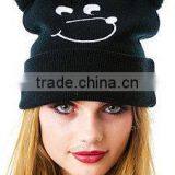 100% Acylic Cottonacrylic Beanie Printing Knit Hats/winter Caps thumbnail-3