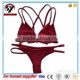 Full Open Fashion OEM Sexy Triangle Swimwear Bikini thumbnail-6
