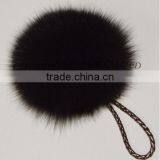 CX-P-23A Genuine Fox Fur Pendant Fur Ball Key Chain Key Ring~ MIXED COLOUR thumbnail-5
