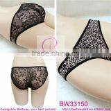 Back See Through Floral Lace Underwear for Women