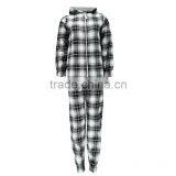 Wholesale Family Flannel Black and White Adult Onesie 100 Cotton thumbnail-3