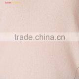 Women Merino Wool Pink Cahsmere Sweater Crew Neck thumbnail-3