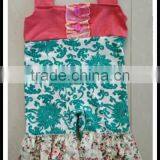 Bulk Sale Cheap Blank Infant Sleeveless Romper New Floral Damask Baby Girl Summer Straps Romper Cute Cheap Onesie Rompers thumbnail-1