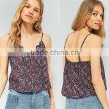 Pins & Needles Loose Fit Button Floral Printed Scallop Edges Cami Strappy Tanks thumbnail-2