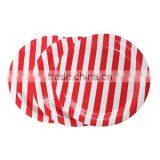 Red Stripe Pattern Round Paper Food Plates 23.0cm thumbnail-1