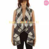 Plaid Waterfall Vest thumbnail-4