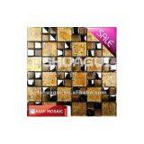 Noble Crystal Foil Glass Mosaic Interior Wall Tiles for Hotel,kitchen, Counter thumbnail-2