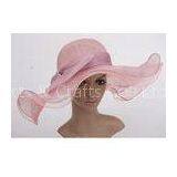 13cm Soft Wavy Brim Tea Party Hats / Sinamay Church Hats For Women thumbnail-1