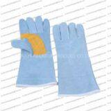 Safety Welding Full Cow Split Leather Gloves With Kevlar