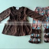 girls boutique outfit remakes outfits wholesale children's boutique clothing brown dress matching floral pants
