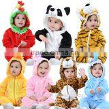 Newborn Infant Animal Romper Baby Costume Hooded Flannel Infant Romper
