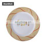 Sublimation Wholesale 10" Plate w/ Golden Pattern P10H-01