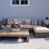 Wicker Rattan Outdoor Garden Furniture Commercial  Anti-UV Leisure