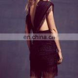 Sleeveless Fringe Real Sample Party Cocktail Eveing Dresses in Germany NT6754 thumbnail-3