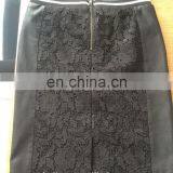 Girls pu Leather Straight Skirt With Lace thumbnail-2