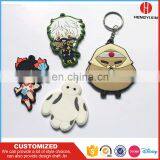 Cartoon Custom 3D Soft PVC Keychain Emoji Silicon Rubber Keychains thumbnail-1
