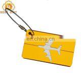 Favors Custom Aluminum Airplane Luggage Tag With Metal Wire thumbnail-6