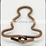 Wholesales Antique Copper Metal Calabash Buckle, Jeans Buckle