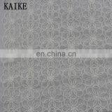 Wholesale Custom White Voile Embroidery Chantilly Lace Fabric thumbnail-1