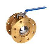 -20℃≤t≤110℃ Brass Flange Ball Valve For Mechanical Equipment thumbnail-1