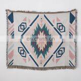 RAWHOUSE Factory Wholesale Price Boho Picnic Custom Woven Blanket Tapestry Use for Sofas Covers thumbnail-4