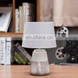 Western Style Vintage Cheap Price Barrel Shape Ceramic Base Office Desk Lamp for Home Decor