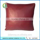 Quilted Faux Sofa Leather Pillow thumbnail-2