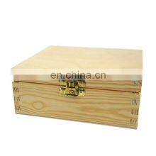 Factory Price Wholesale Useful Gift Plain Wooden Box With Lock thumbnail-1