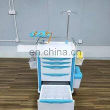 Hot Sale Medical Furniture ABS Emergency Clinic Anesthesia Medicine Transfusion Trolley Cart for Hospital thumbnail-3