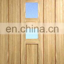 Simple Bathroom Toilet Wood Framed Glass Door French Cheap Oak Solid Interior Wooden Doors thumbnail-3