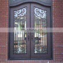 decorative outdoor antique front wrought iron door