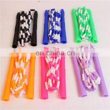 Portable Plastic Handle Customize Logo Kids Wholesale Skipping Speed Beaded Jumping Rope PVC thumbnail-4