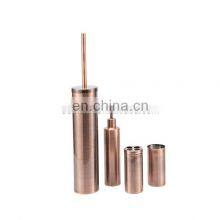 4-штучный антикварный бронзовый ванная комната набор, включает диспенсер для лосьона, держатель для туалетной щетки, стакан thumbnail-2