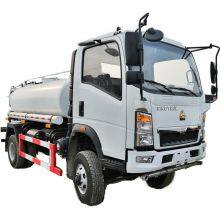 Sinotruk Howo Single Axle Plant Water Sprinkler Bowser Tank Truck for Sale thumbnail-1
