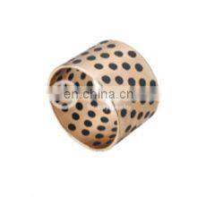 Solid Lubricating Oilless Flange Flanged Graphite Brass Bronze Bushing High Temperature Copper Bearing thumbnail-5