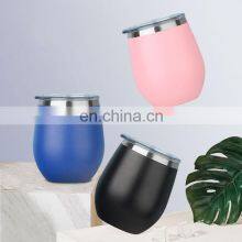 Hot Sale Engraved Camping Personalized Modern Travel Unique Metal Pink Colored Custom Stemless Wine Glass thumbnail-1