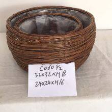 Hot Sale New Style Willow Basket Planter Garden Basket Price thumbnail-1
