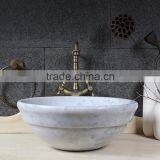Interior Decoration Natural Bathroom White Marble Sink thumbnail-4