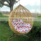 New Arrival Metal Frame With Woven Rattan Fabric Swing thumbnail-2